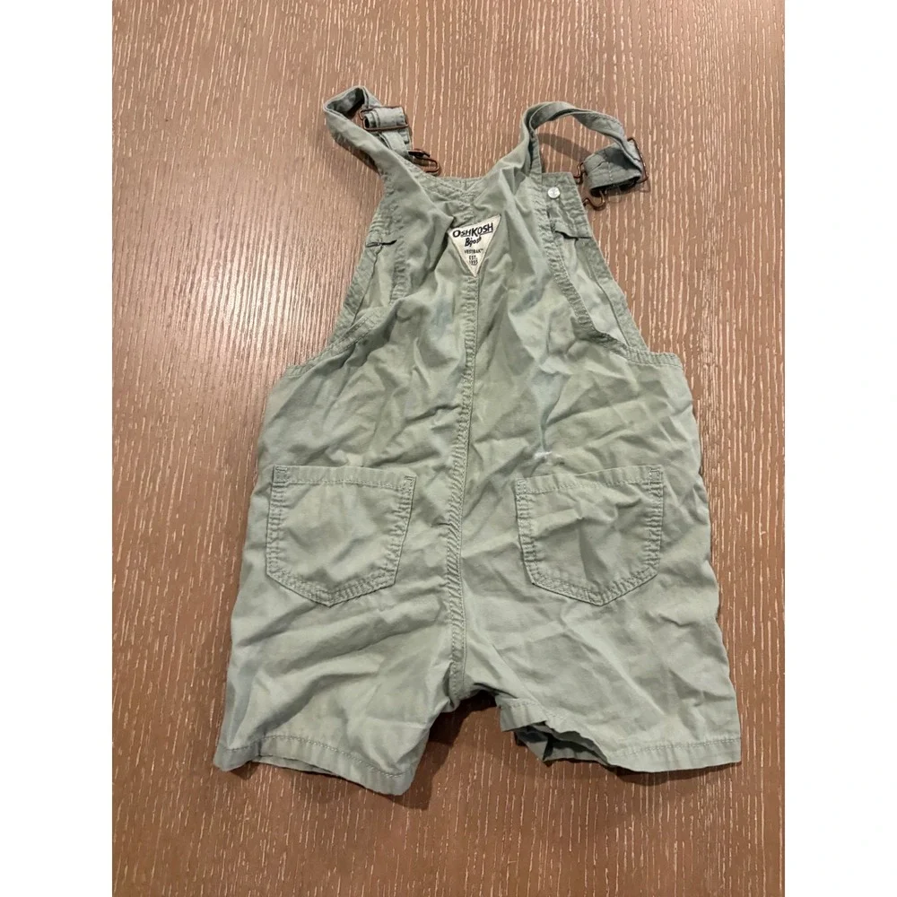 Girls 4T Clothing Lot 3 Pc OshKosh Shortalls Reebok Dress Bella Bliss Shorts EUC